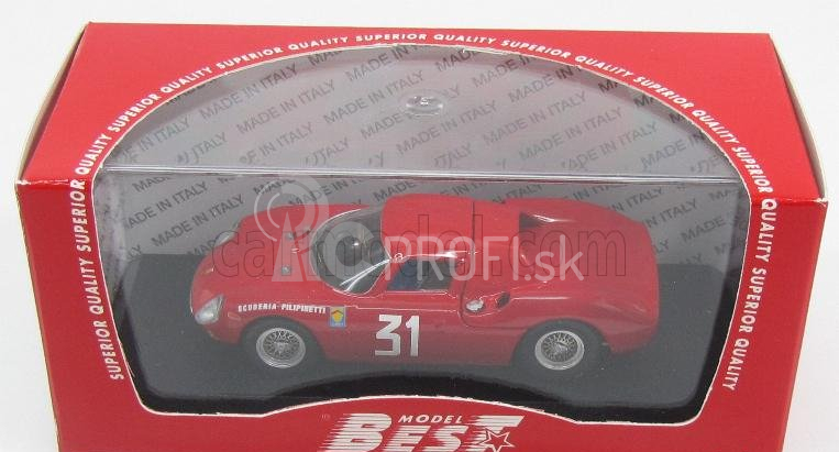 Najlepší model Ferrari 250lm Coupe N 31 Winner Monza 1964 N.vaccarella 1:43 Červená