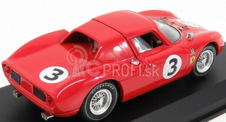 Najlepší model Ferrari 250lm N 3 Víťaz 12h Surfers Paradise 1966 J.stewart 1:43 Červená