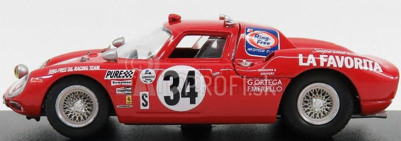 Najlepší model Ferrari 250lm N 34 Winner Class 24h Daytona 1968 Gunn - Ortega - Merello 1:43 Red