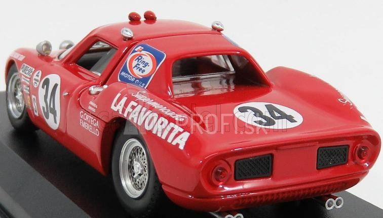 Najlepší model Ferrari 250lm N 34 Winner Class 24h Daytona 1968 Gunn - Ortega - Merello 1:43 Red