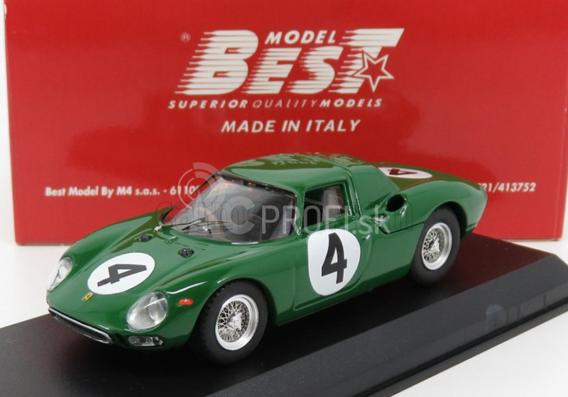 Najlepší model Ferrari 250lm N 4 2nd International Tourist Trophy 1964 D.piper 1:43 Green