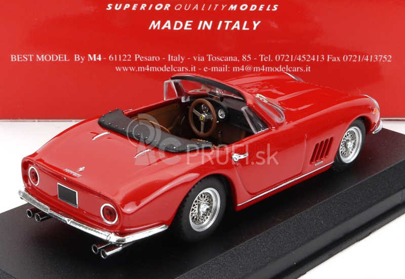 Najlepší model Ferrari 275 Gtb/4 Nart Spider 1967 1:43 Red