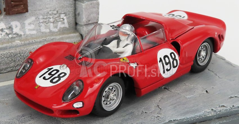 Najlepší model Ferrari 275p N 198 Winner Targa Florio 1965 Nino Vaccarella 1:43 Červená