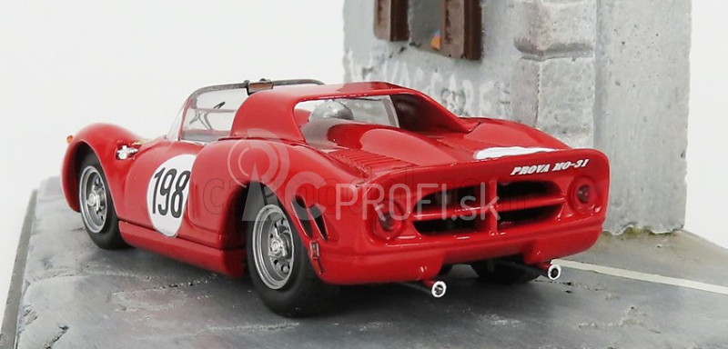 Najlepší model Ferrari 275p N 198 Winner Targa Florio 1965 Nino Vaccarella 1:43 Červená