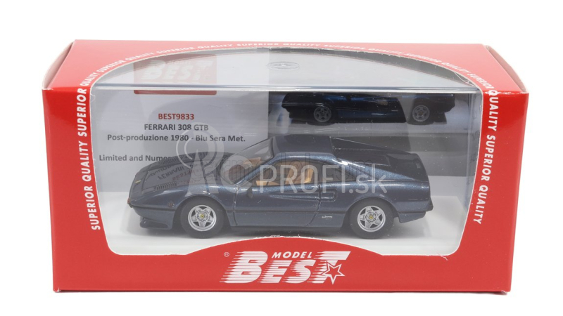 Najlepší model Ferrari 308 Gtb 1980 1:43 Blue