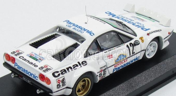 Najlepší model Ferrari 308 Gtb Coupe (nočná verzia) N 12 Winner Targa Florio 1982 Tognana - De Antoni 1:43 White