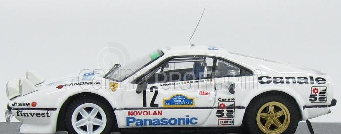 Najlepší model Ferrari 308 Gtb Coupe (nočná verzia) N 12 Winner Targa Florio 1982 Tognana - De Antoni 1:43 White