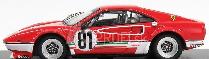 Najlepší model Ferrari 308 Gtb Lm N 81 Benelux Zolder 1976 M.dantinne 1:43 Red