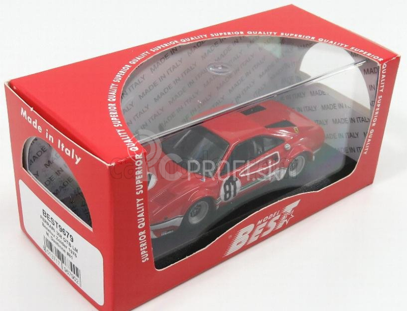 Najlepší model Ferrari 308 Gtb Lm N 81 Benelux Zolder 1976 M.dantinne 1:43 Red