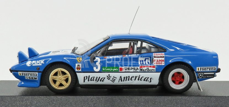 Najlepší model Ferrari 308 Gtb N 3 Rally El Corte Ingles 1985 A.zanini 1:43 Light Blue White