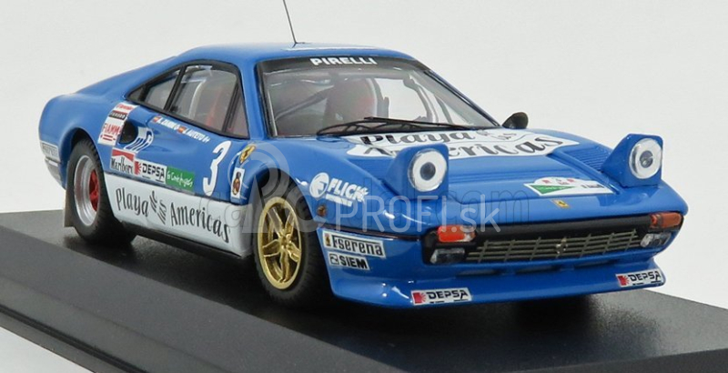 Najlepší model Ferrari 308 Gtb N 3 Rally El Corte Ingles 1985 A.zanini 1:43 Light Blue White