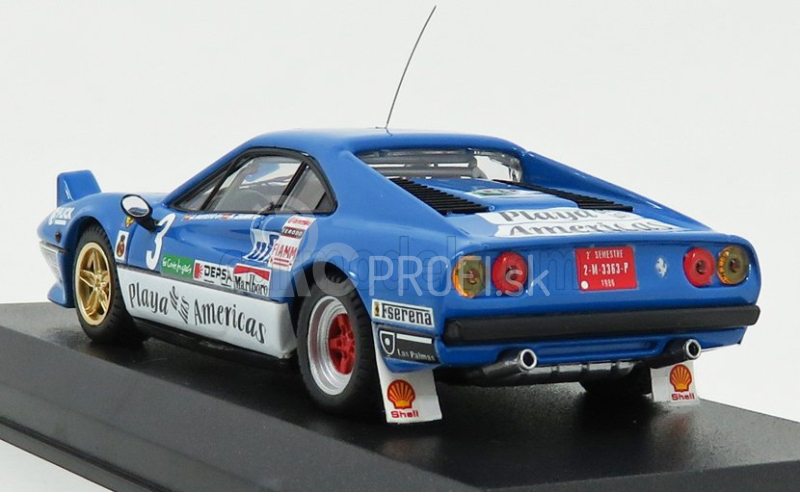 Najlepší model Ferrari 308 Gtb N 3 Rally El Corte Ingles 1985 A.zanini 1:43 Light Blue White