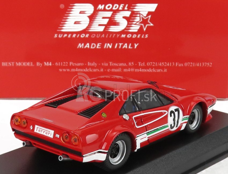 Najlepší model Ferrari 308 Gtb N 37 Rally Havirov International 1978 M.dantinne 1:43 Červená