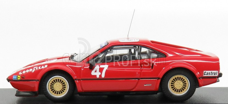 Najlepší model Ferrari 308 Gtb N 47 Winner Vallelunga 1978 C.facetti 1:43 Red