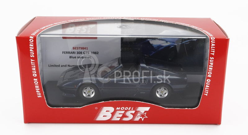 Najlepší model Ferrari 308 Gts 1982 1:43 Blue