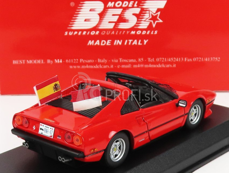 Najlepší model Ferrari 308 Gts 1982 - F1 Parade Mexico Gp 2020 C.sainz - C.leclerc 1:43 Red