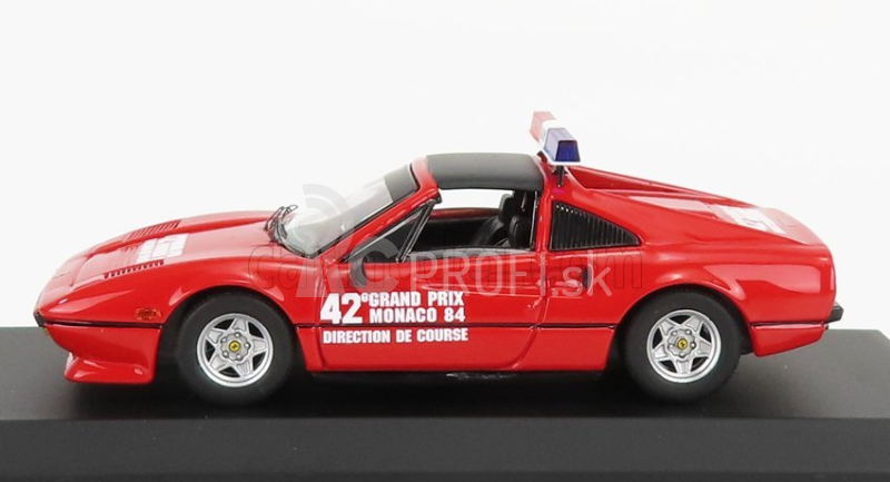 Najlepší model Ferrari 308 Gts Oficiálne bezpečnostné auto F1 Monaco Gp 1984 1:43 Červená