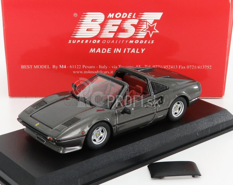 Najlepší model Ferrari 308 Gts Spider 1979 1:43 Gun Metal Grey