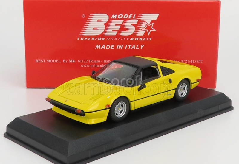 Najlepší model Ferrari 308 Gts Spider Closed 1978 - Osobné auto Kenny Roberts 1:43 Yellow Black