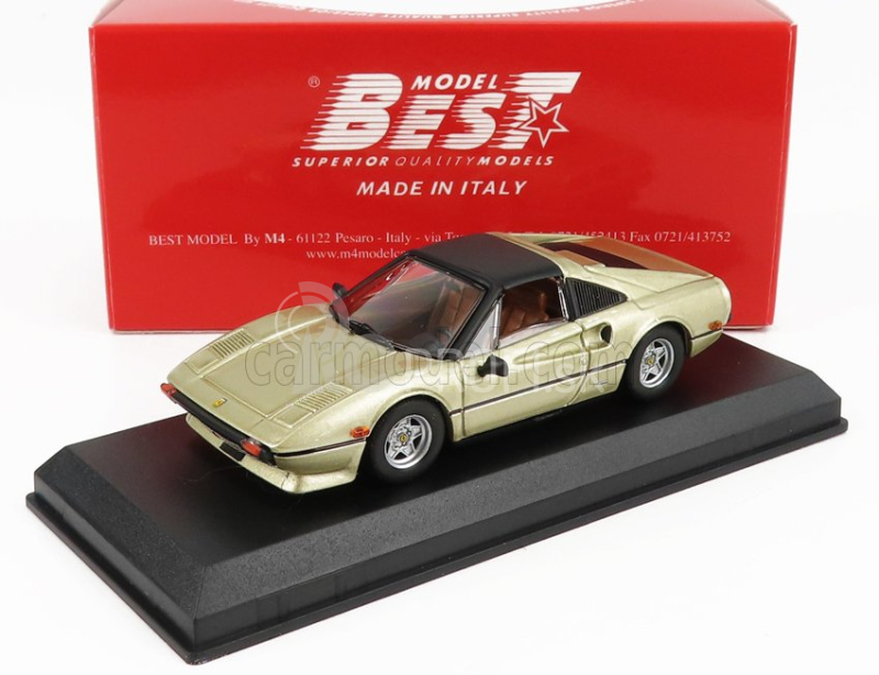 Najlepší model Ferrari 308 Gts Spider Closed Usa Version 1978 - Osobné auto James Coburn 1:43 Gold