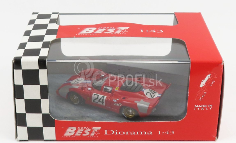 Najlepší model Ferrari 312 Coupe N 24 Daytona 1970 M.parkes - S.posey 1:43 Red