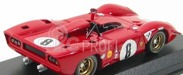 Najlepší model Ferrari 312 P Spider N 8 1000km Spa 1969 Rodriguez - Piper 1:43 Red