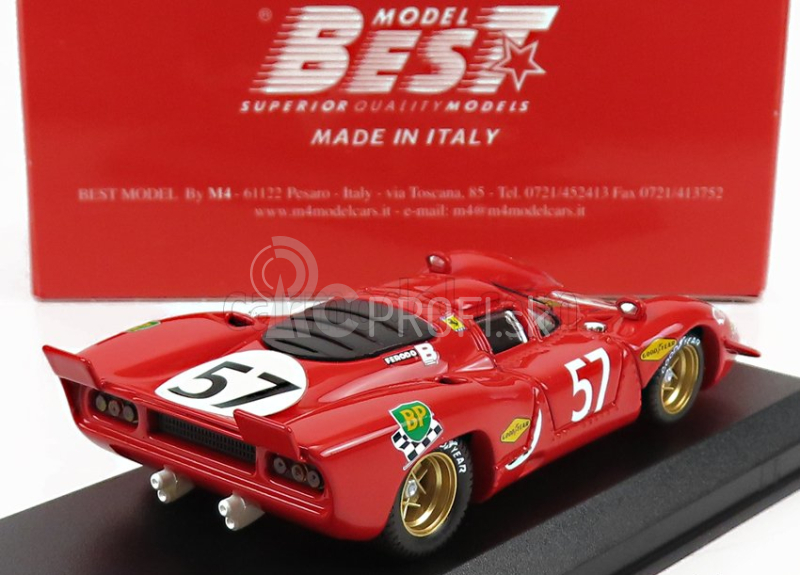 Najlepší model Ferrari 312p 3.0l V12 Coupe Team N.a.r.t N 57 24h Le Mans 1970 C.parsons - T.adamowicz 1:43 Red