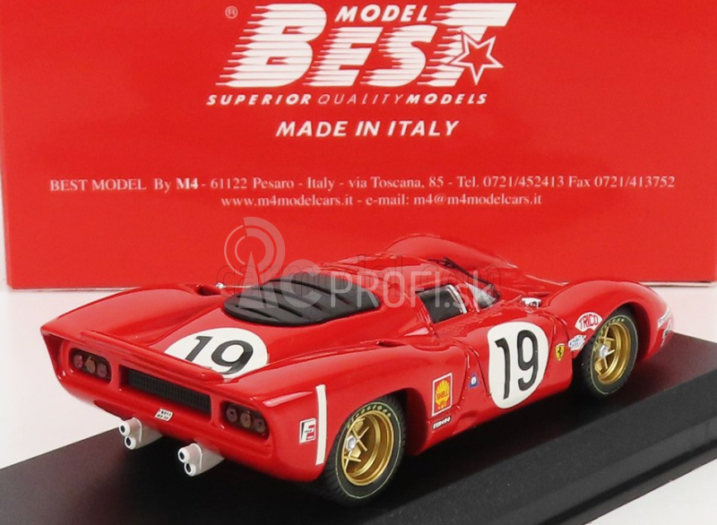 Najlepší model Ferrari 312p 3.0l V12 Coupe Team Sefac N 19 24h Le Mans 1969 C.amon - P.schetty 1:43 Red