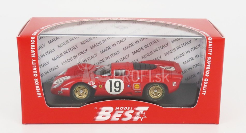 Najlepší model Ferrari 312p 3.0l V12 Coupe Team Sefac N 19 24h Le Mans 1969 C.amon - P.schetty 1:43 Red