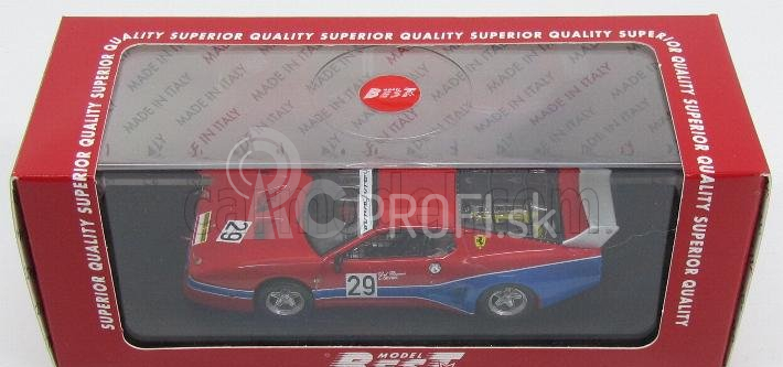 Najlepší model Ferrari 512 Bb Lm N 29 Mugello 1981 Del Buono - Govoni 1:43 Red Blue