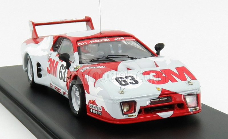 Najlepší model Ferrari 512bb Lm 4.9l Team Jms Charles Pozzi 3m N 63 24h Le Mans 1979 M.leclere - C.ballot Lena - P.gregg 1:43 Červená svetlosivá