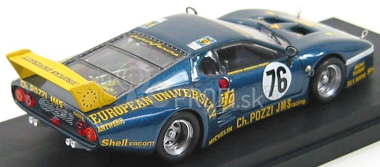 Najlepší model Ferrari 512bb Lm Team Charles Pozzi Jms Racing N 76 24h Le Mans 1980 P.dieudonne - J.xhenceval - H.regout 1:43 Blue Met Yellow