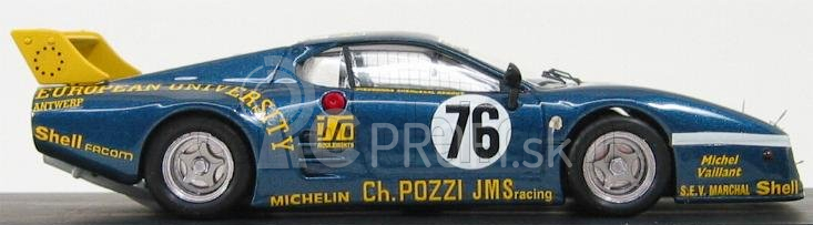 Najlepší model Ferrari 512bb Lm Team Charles Pozzi Jms Racing N 76 24h Le Mans 1980 P.dieudonne - J.xhenceval - H.regout 1:43 Blue Met Yellow