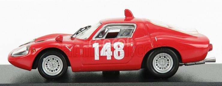 Najlepší model Fiat 1300ot Abarth N 148 Swiss Mountain Gp 1967 Tonie Hezemans 1:43 Red