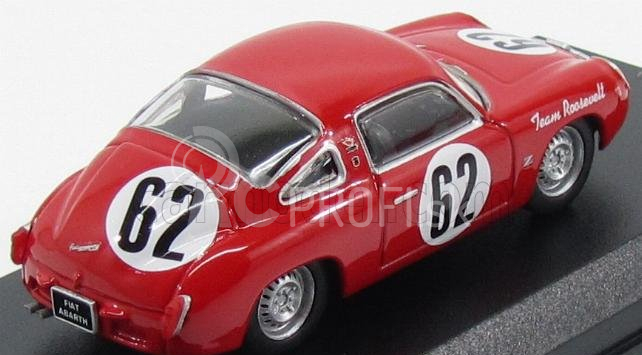 Najlepší model Fiat 750 Abarth N 62 12h Sebring 1959 Cussini - Cattini 1:43 Red