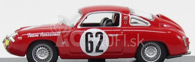 Najlepší model Fiat 750 Abarth N 62 12h Sebring 1959 Cussini - Cattini 1:43 Red