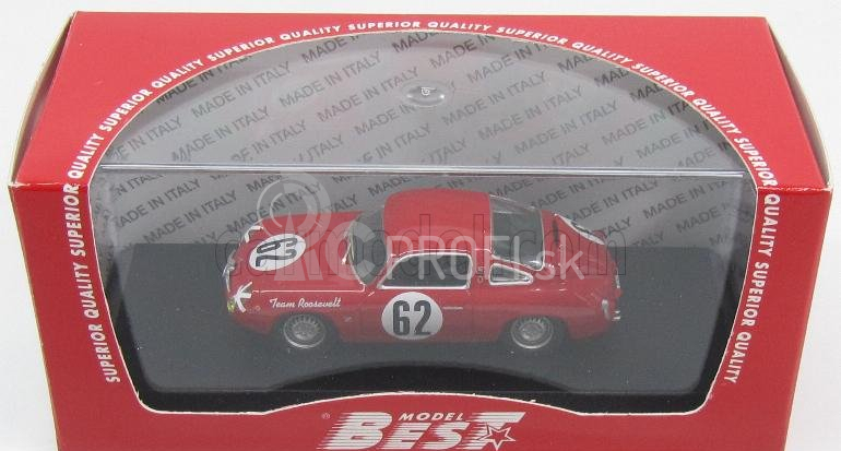 Najlepší model Fiat 750 Abarth N 62 12h Sebring 1959 Cussini - Cattini 1:43 Red