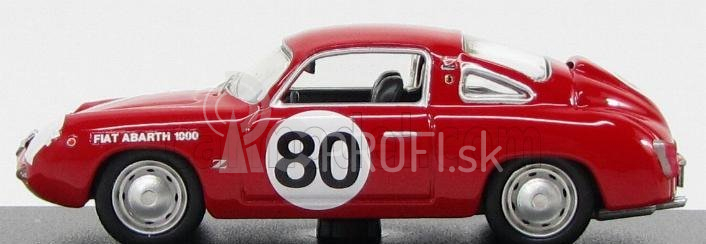 Najlepší model Fiat Abarth 1000 Coupe Zagato N 80 Winner Sebring 1961 Glertz - Liess 1:43 Red