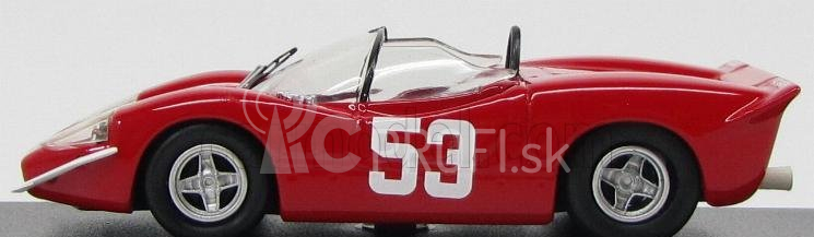 Najlepší model Fiat Abarth 2000 N 53 Winner Imola 1969 Ortner - V.lennep 1:43 Red