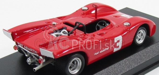 Najlepší model Fiat Abarth 2000 Spider N 3 2. Majstrovstvá Európy 2-litrov Salzburgring 1970 D.quester 1:43 Červená