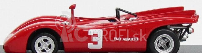 Najlepší model Fiat Abarth 2000 Spider N 3 2. Majstrovstvá Európy 2-litrov Salzburgring 1970 D.quester 1:43 Červená