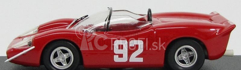 Najlepší model Fiat Abarth 2000s N 92 Víťaz Campionato Europeo Montagna 1969 A.merzario 1:43 Červená