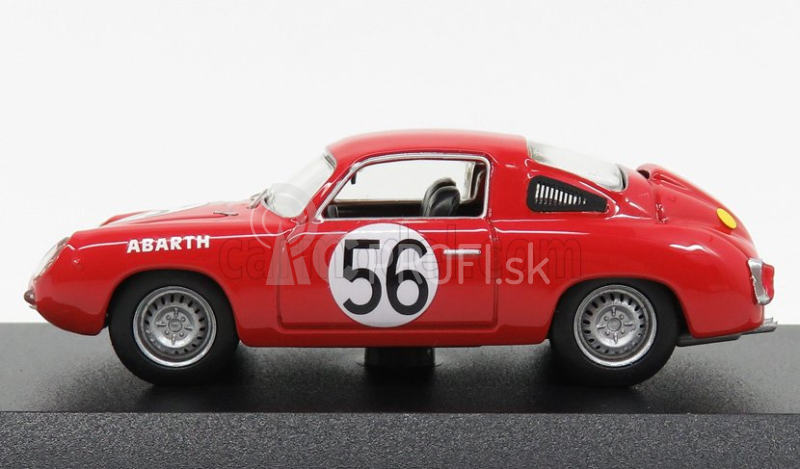 Najlepší model Fiat Abarth 700s N 56 24h Le Mans 1961 Bassi - Rigamonti 1:43 Red