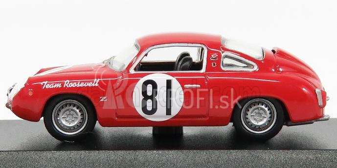 Najlepší model Fiat Abarth 750 N 81 Record Monza Scca National Cumberland 1959 Duncan 1:43 Red