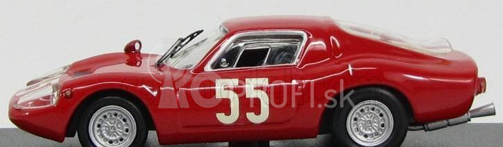 Najlepší model Fiat Abarth Ot1300 Coupe N 55 Monza 1966 Baghetti - Cella - Fischhaber - Furtmayr 1:43 Červená