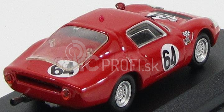 Najlepší model Fiat Abarth Ot1300 Team Ecurie Du Maine N 64 24h Le Mans 1967 Martin - Mesange 1:43 Red