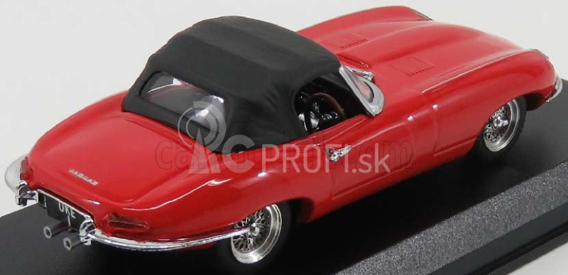 Najlepší model Jaguar E-type 3.8 Spider Cabriolet I-series 1961 - Osobné auto Elton John 1:43 Červená