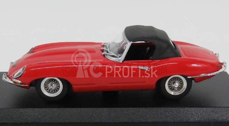 Najlepší model Jaguar E-type 3.8 Spider Cabriolet I-series 1961 - Osobné auto Elton John 1:43 Červená