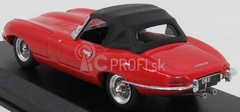 Najlepší model Jaguar E-type 3.8 Spider Cabriolet I-series 1961 - Osobné auto Elton John 1:43 Červená