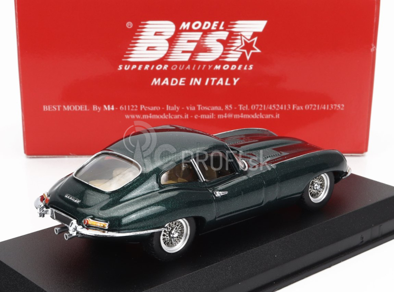 Najlepší model Jaguar E-type Coupe 1962 1:43 Zelený